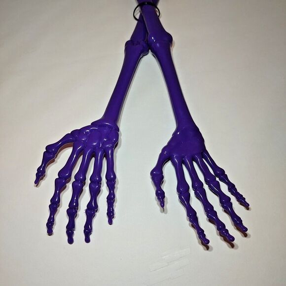 Novelty Bowl Tong Set Spider Web Insect Skeleton Bones Holiday Party Tableware - Picture 12 of 16